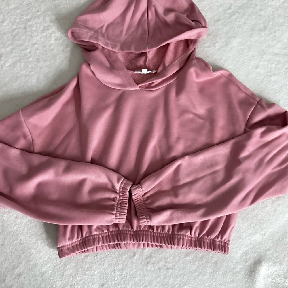 Pink Hooded Women's Top